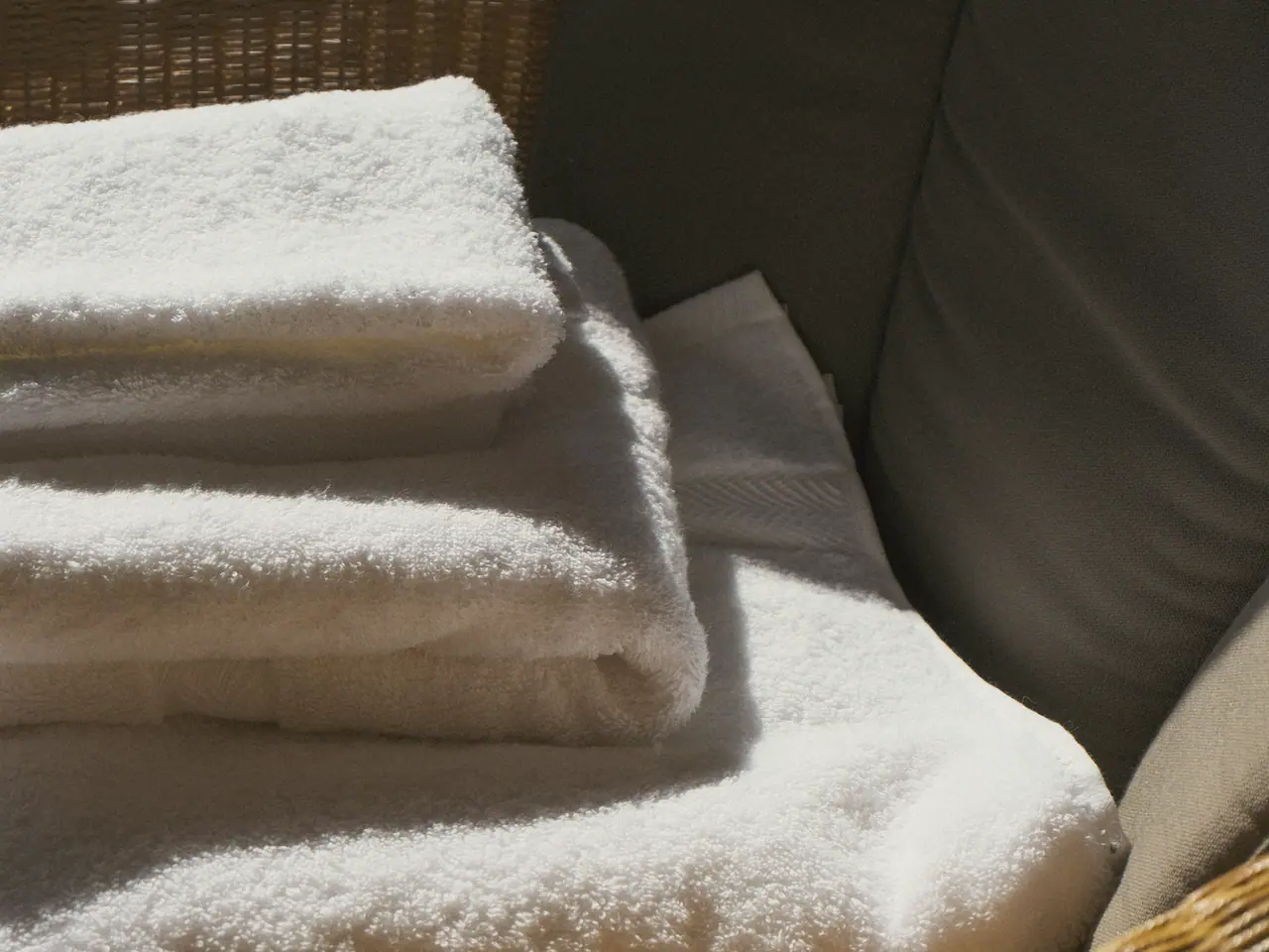 Folded linen for daily housekeeping